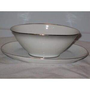 Rosenthal Bettina Elegance 3331 Gravy Boat attached underplate
